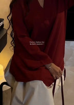 Cherry Maroon Farsi Suit Set