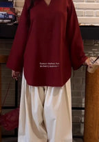 Cherry Maroon Farsi Suit Set