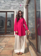 Kiara Fuchsia Farshi Shalwar Set