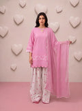 Pink Heart Embroidered Farshi Salwar Set
