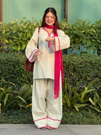Myra Premium Cotton Lace Work Kurta Set