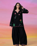 Arohi Floral Embroidered Kurta with Patiala Salwar Set