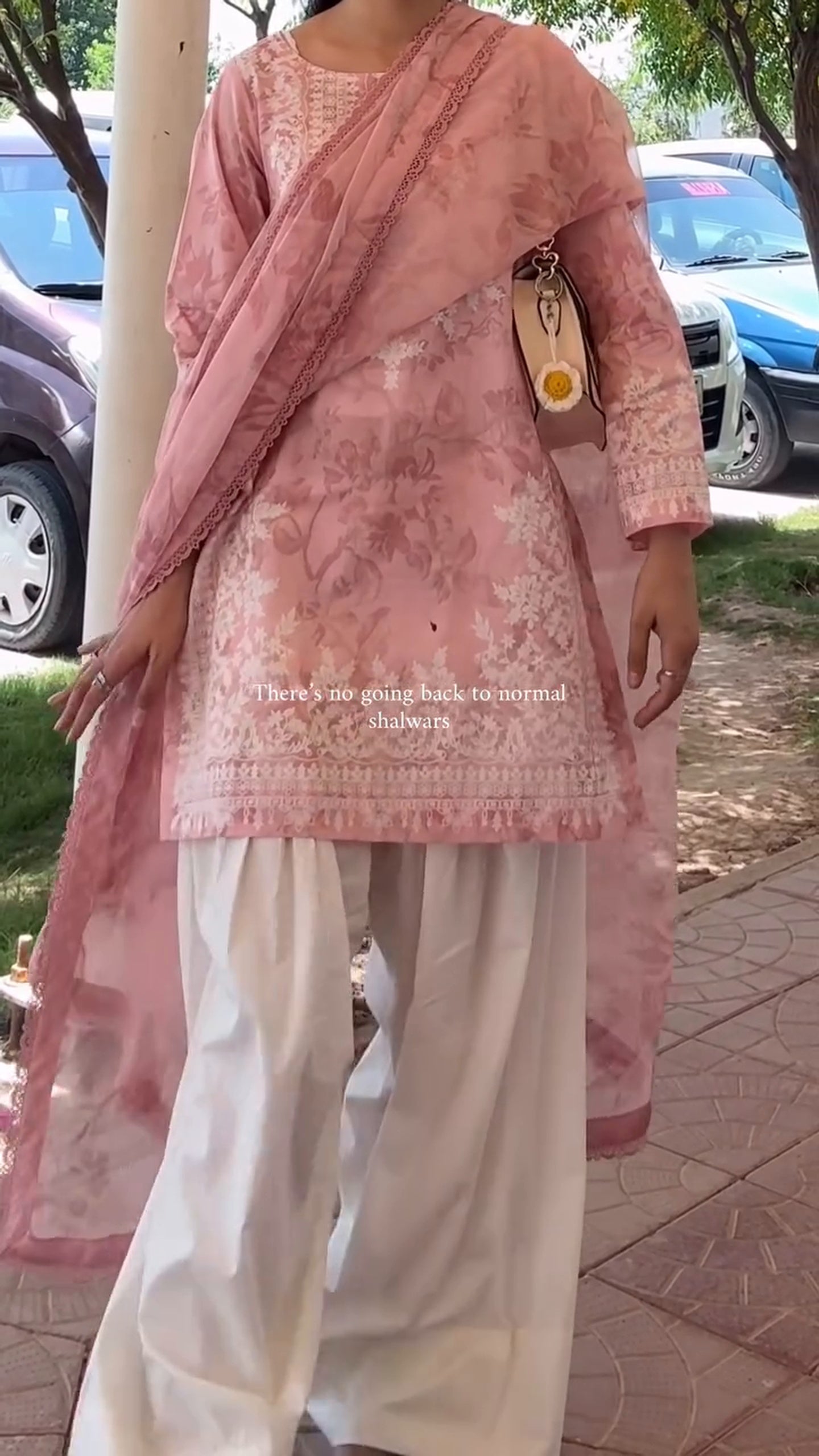 Alina Chic Printed Kurta & Farshi Salwar Set