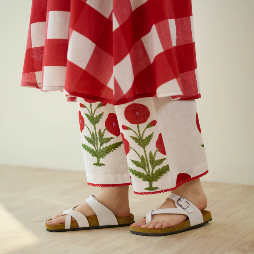 Aarohi Floral Pure Cotton Kurti Set