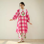 Aarohi Floral Pure Cotton Kurti Set
