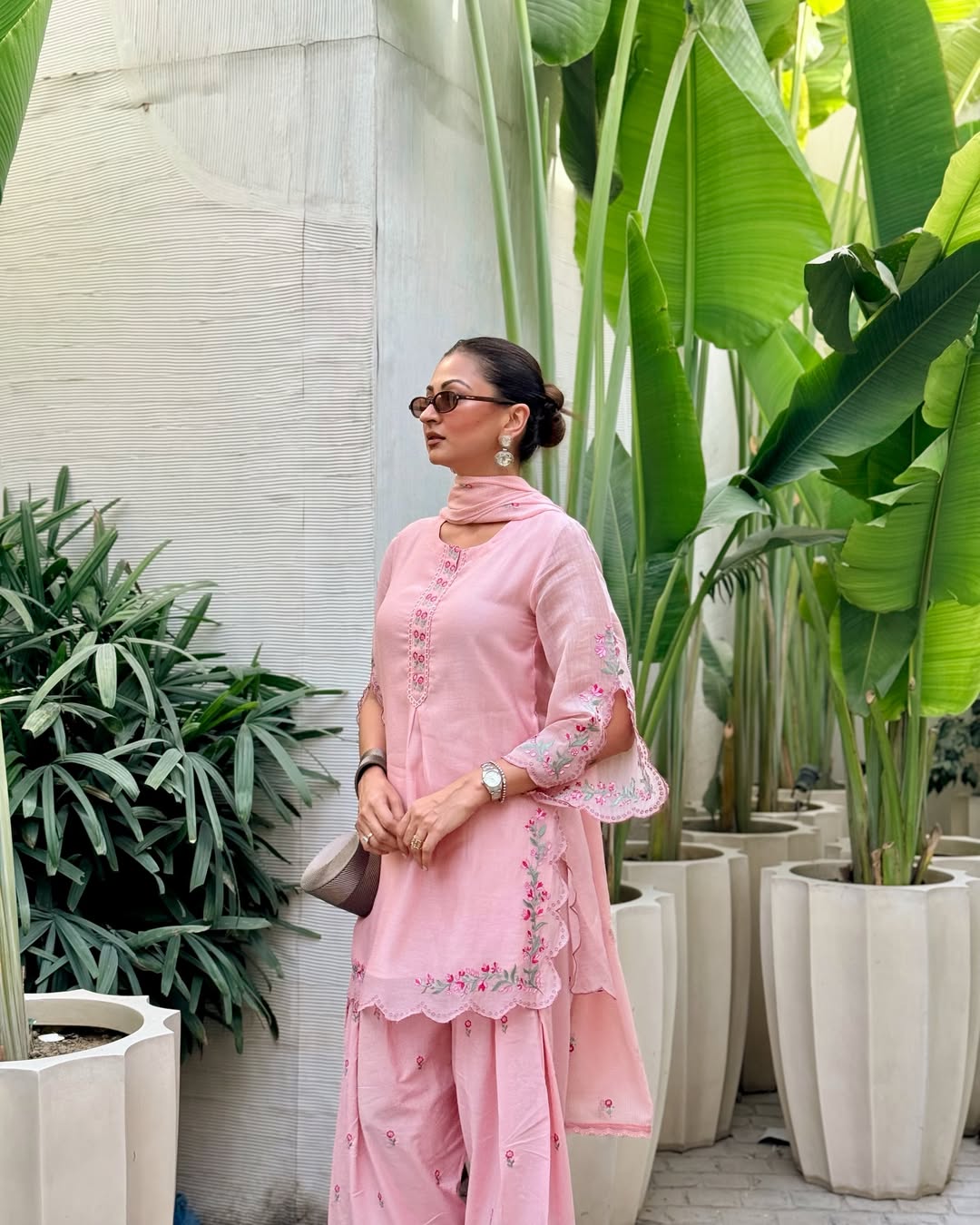 Gulzar Chanderi Kurta with Farshi Salwar