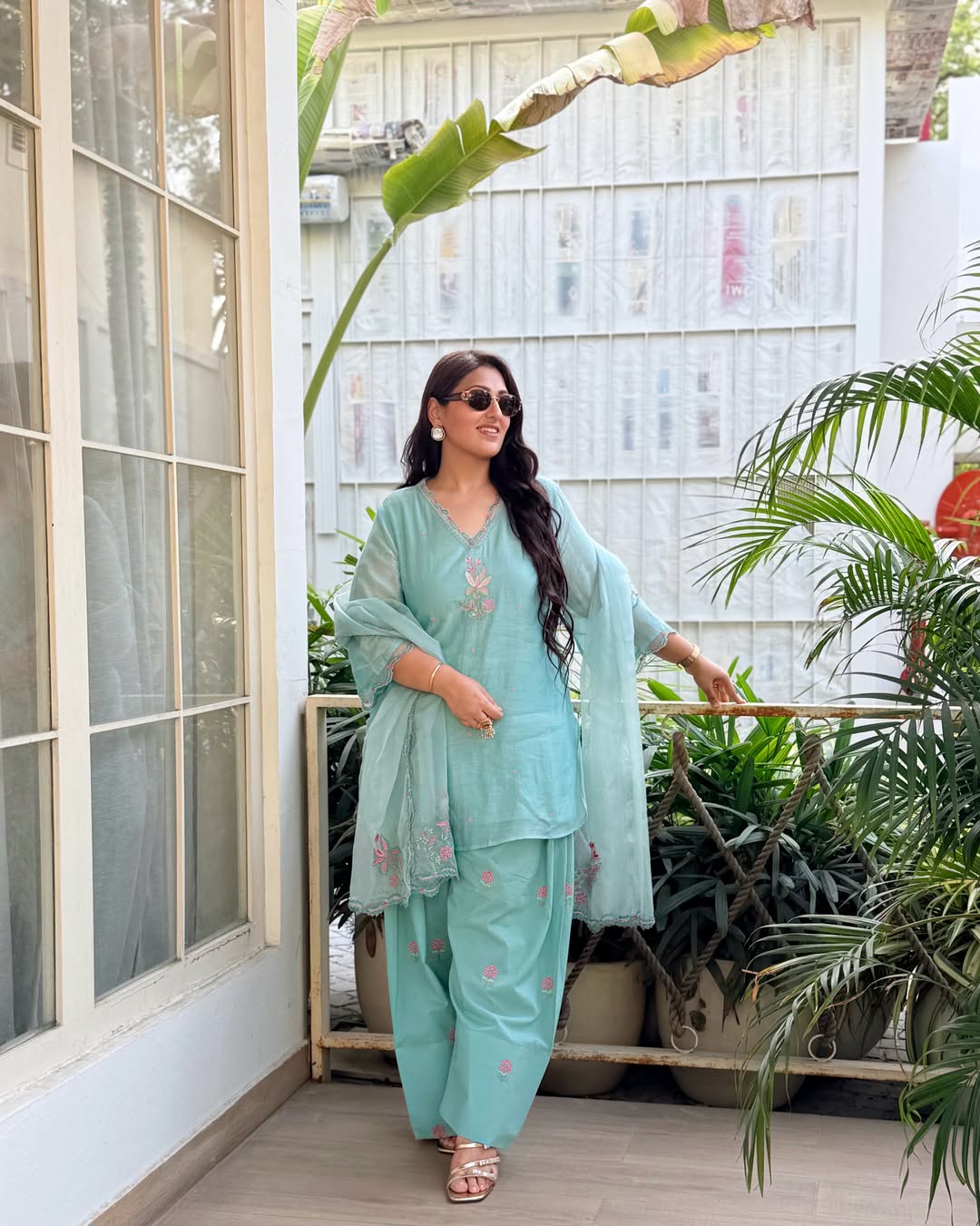 Gulzar Chanderi Kurta with Farshi Salwar