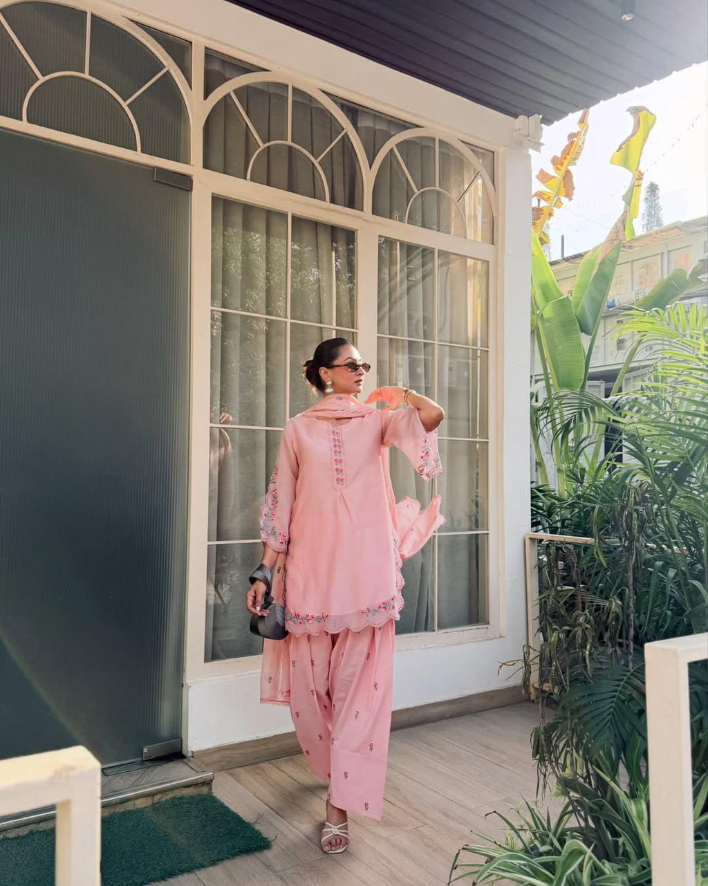 Gulzar Chanderi Kurta with Farshi Salwar