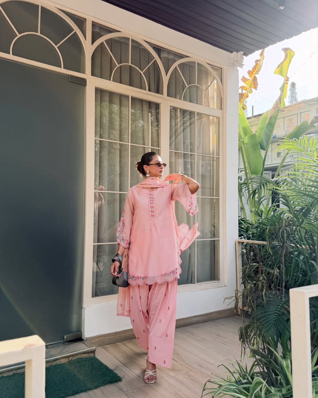 Gulzar Chanderi Kurta with Farshi Salwar