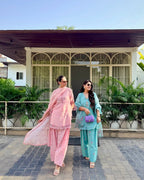 Gulzar Chanderi Kurta with Farshi Salwar