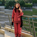 Saanvi Royal Red Printed Salwar Set