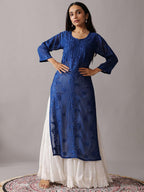 Aaradhya Floral Embroidered Kurta & Sharara Set