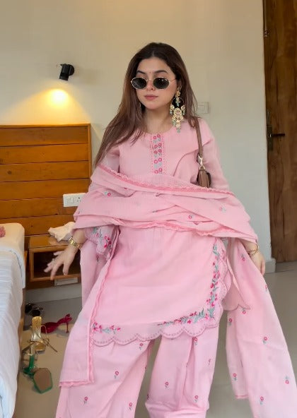 Gulzar Chanderi Kurta with Farshi Salwar
