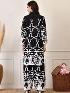 Hania Black & White Classic Printed Co-Ord Set