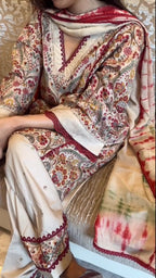 Niya Digital Paisley & Floral Print Cotton Kurta Set