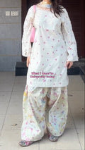 Venni Lvory Pastel Floral Embroidered Lawn Suit