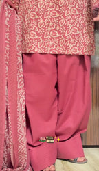 Samaira Pink Floral Farshi Salwar Suit Set