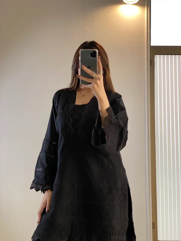 Meera Embroidered Kurta & Palazzo Set