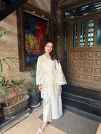 Meera Embroidered Kurta & Palazzo Set