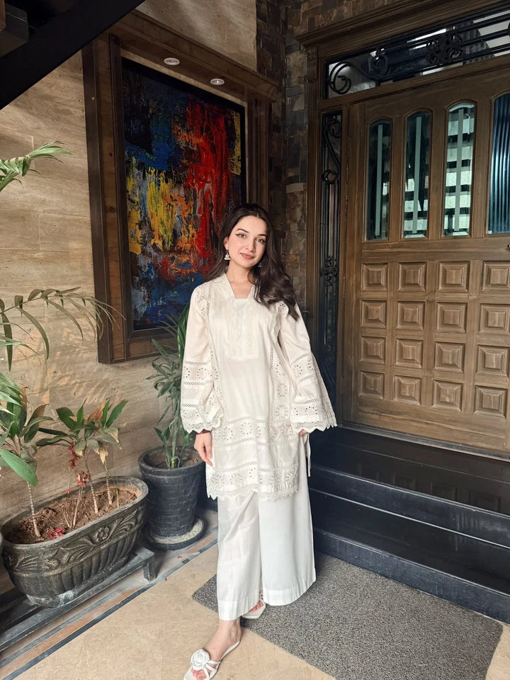 Meera Embroidered Kurta & Palazzo Set
